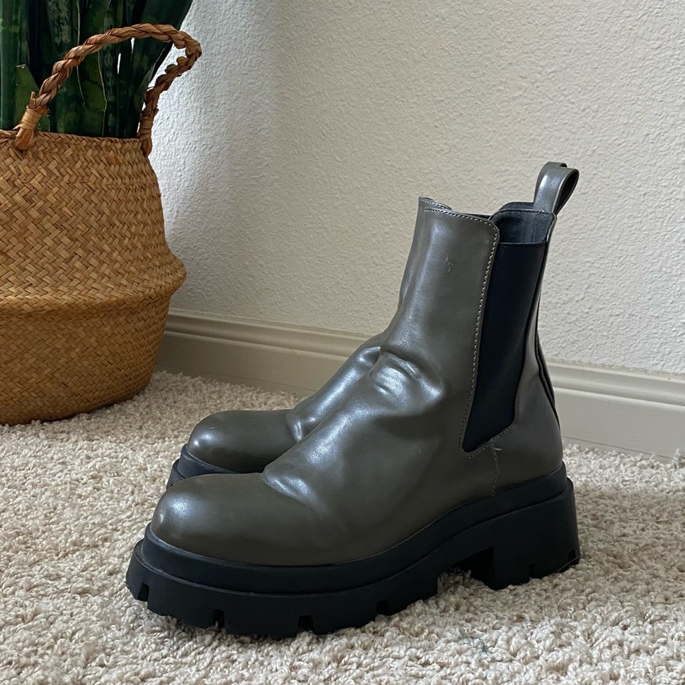 Zara lug sole ankle boots